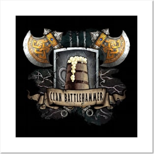 Clan Battlehammer Mithral Hall Dwarf Faerun Fourthpeak Frost Hills Posters and Art